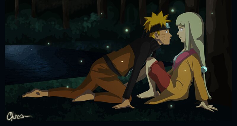 Naruto and a Woman — Black, Serene