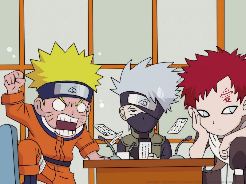 Naruto and friends in class