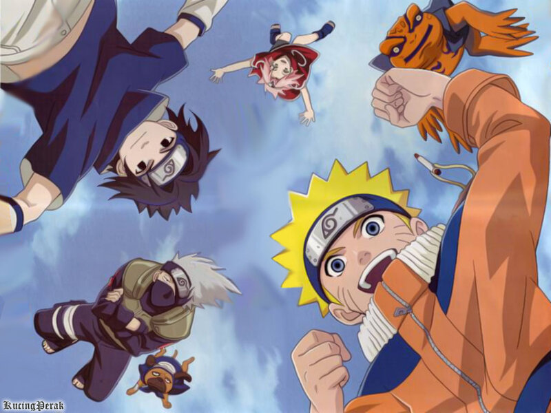 Naruto and Friends in Sky