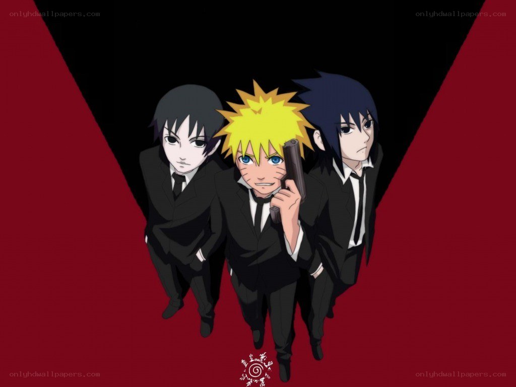 Naruto and friends in suits