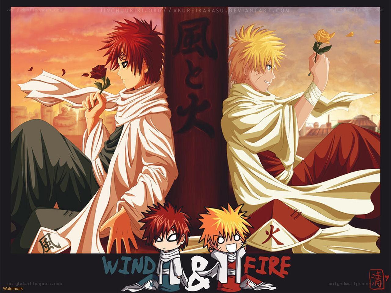 Naruto and Gaara art