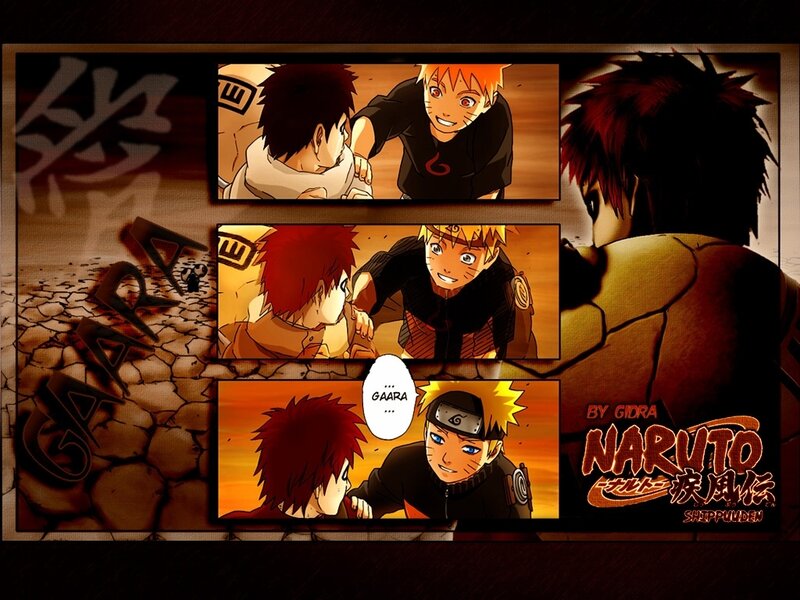 Naruto and Gaara friendship