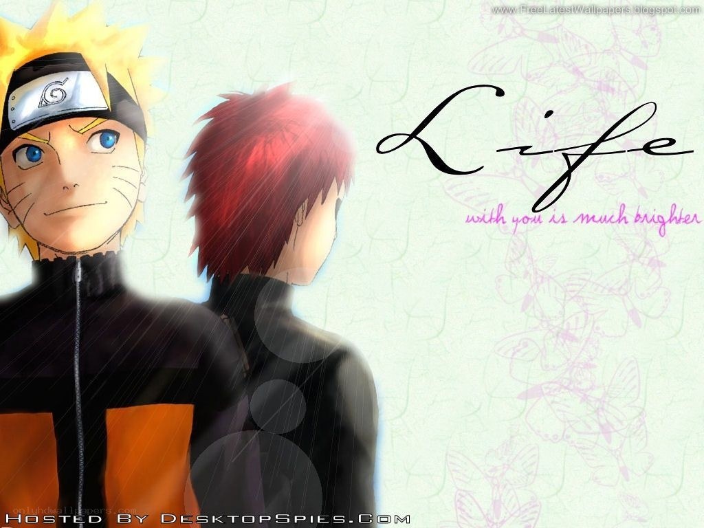 Naruto and Gaara wallpaper