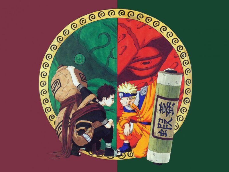 Naruto and Gaara yin-yang
