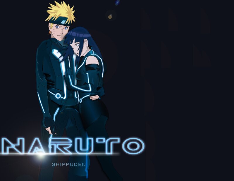 Naruto and Hinata — Black