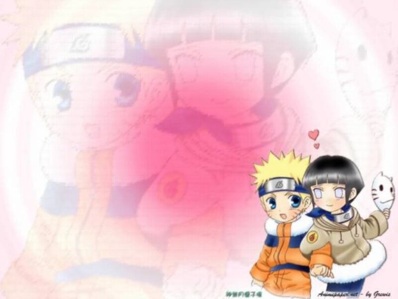 Naruto and Hinata chibi art