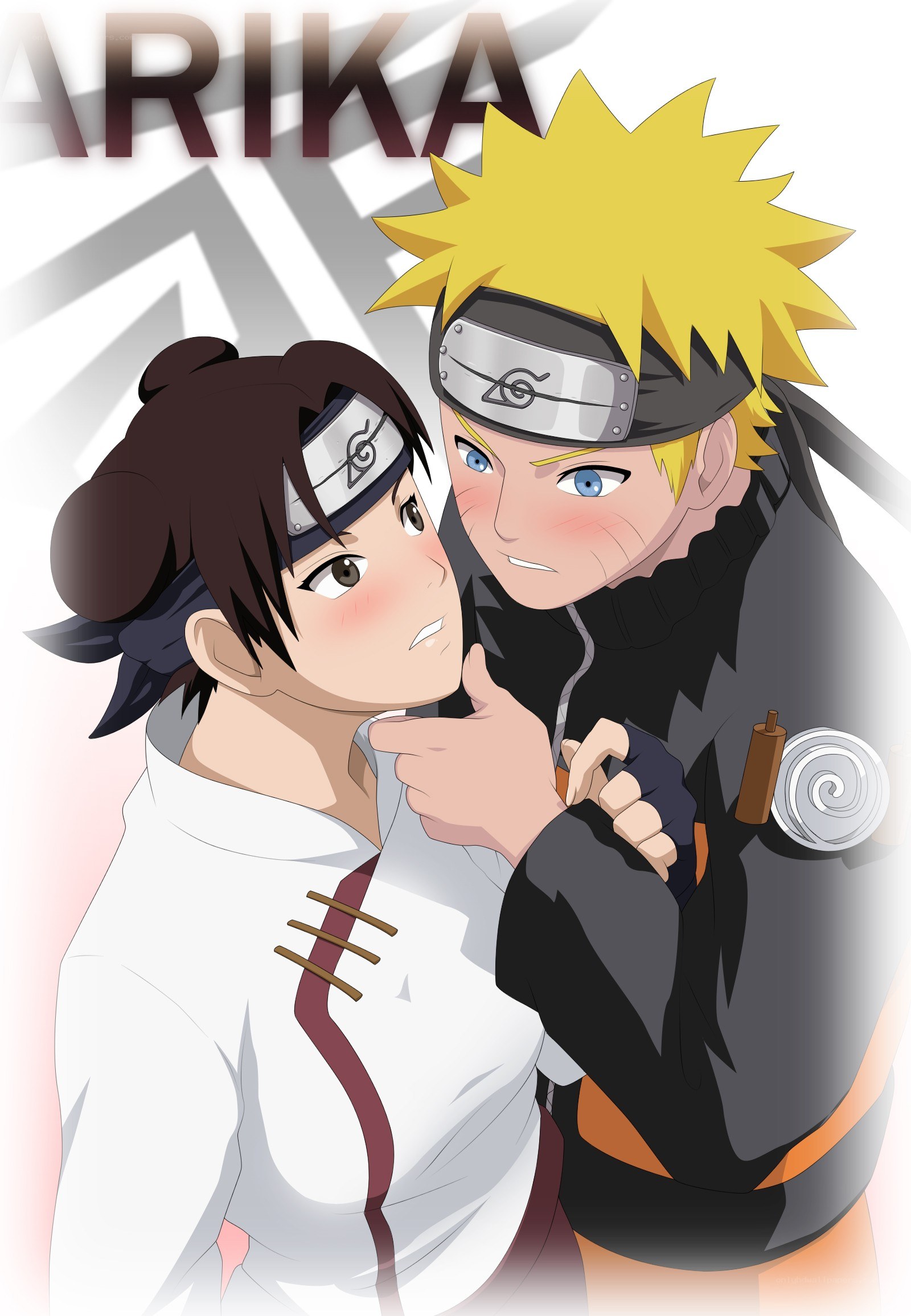 Naruto and Hinata close moment