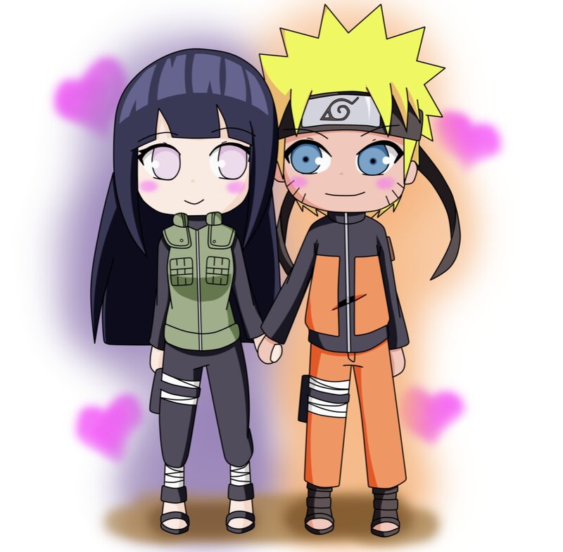 Naruto and Hinata Holding Hands