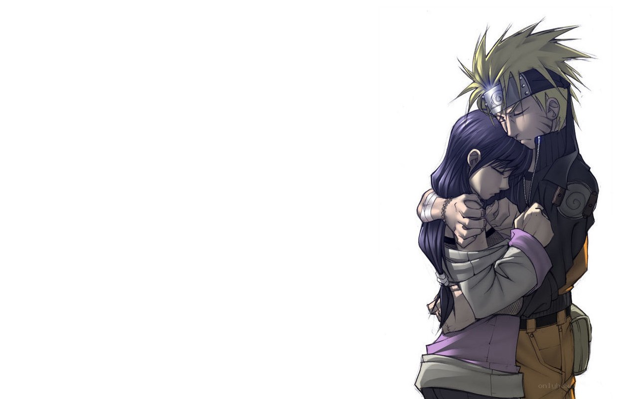 Naruto and Hinata hugging