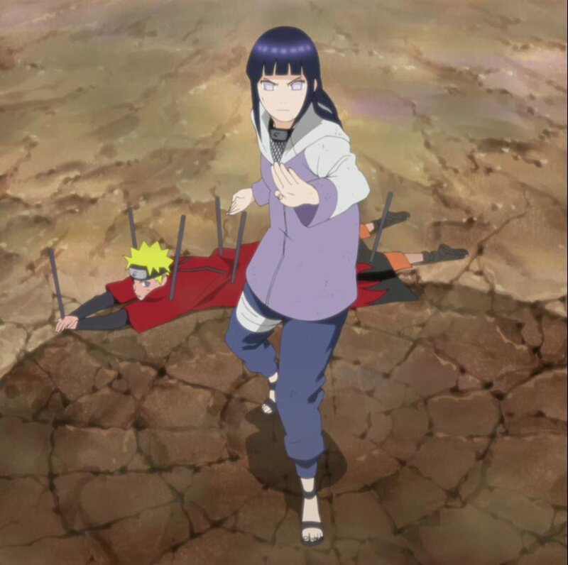 Naruto and Hinata in battle
