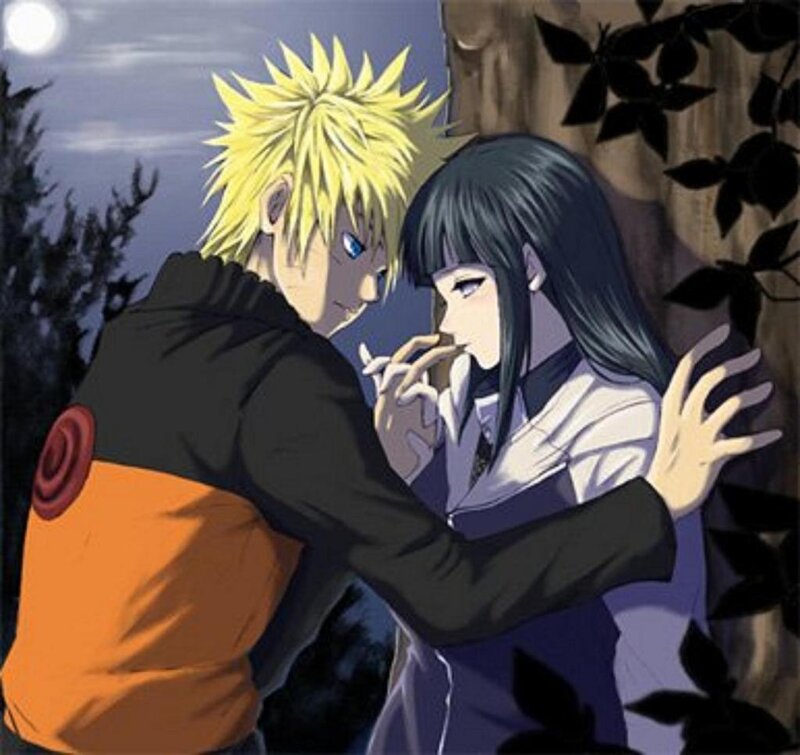 Naruto and Hinata in moonlight