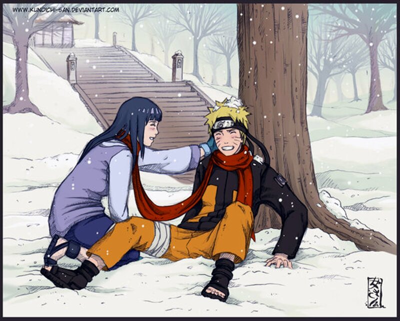 Naruto and Hinata in Snow