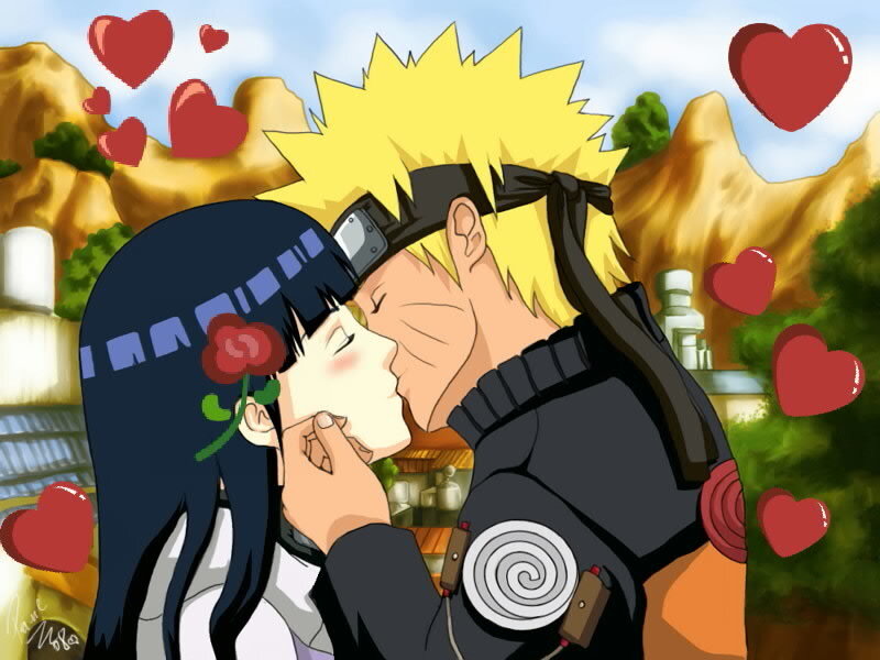 Naruto and Hinata Kissing