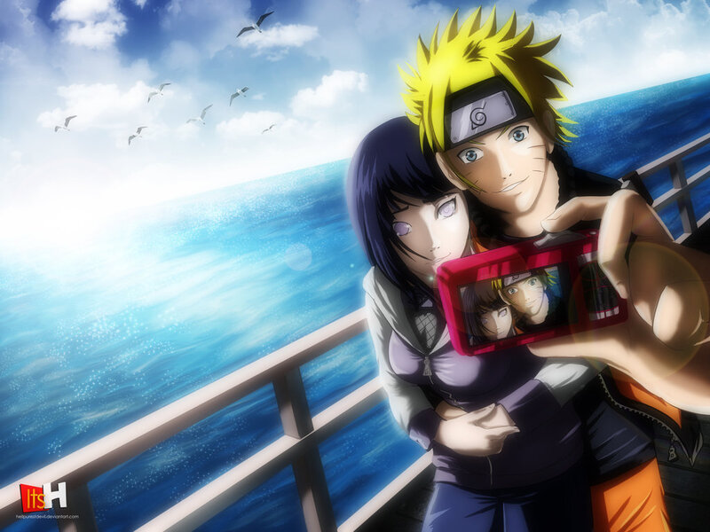 Naruto and Hinata on a Boat