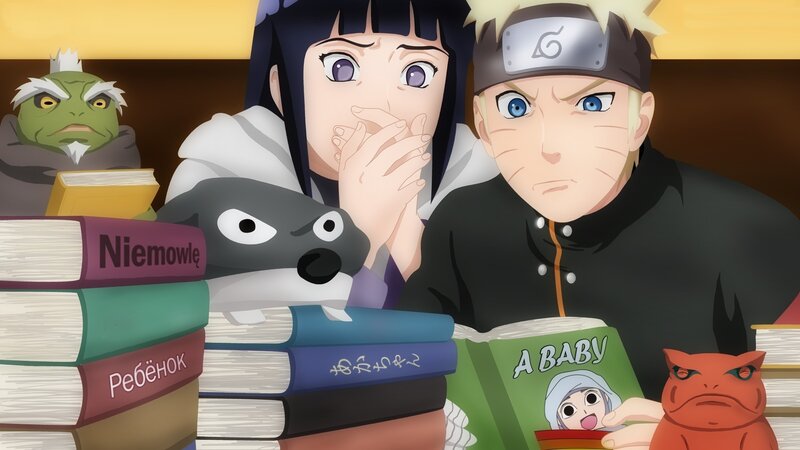 Naruto and Hinata Reading