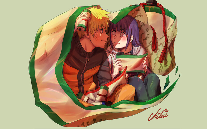 Naruto and Hinata under Blanket