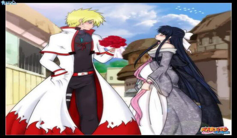 Naruto and Hinata wedding scene