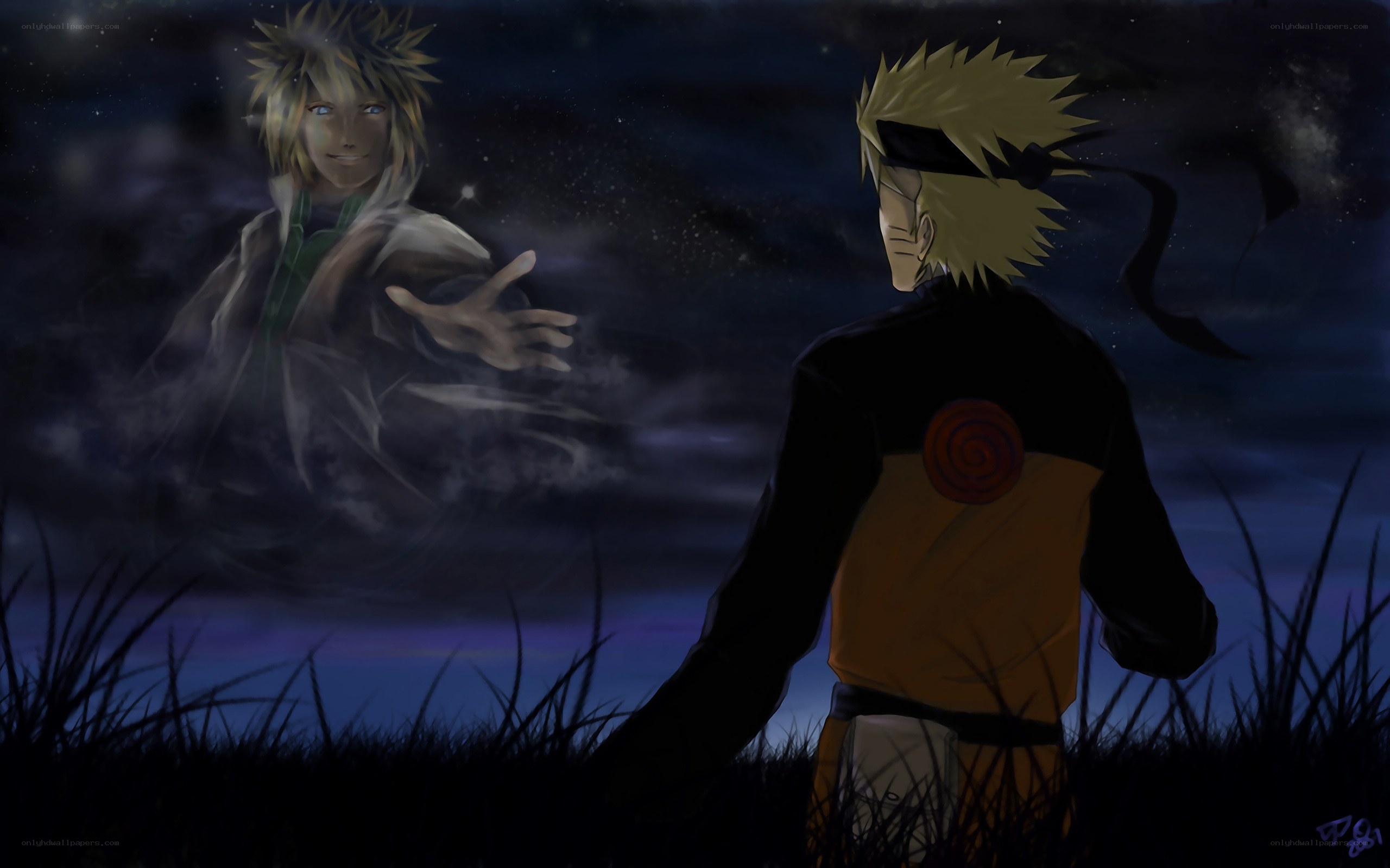 Naruto and his father