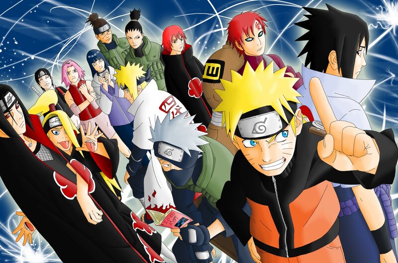 Naruto and His Friends — Blue