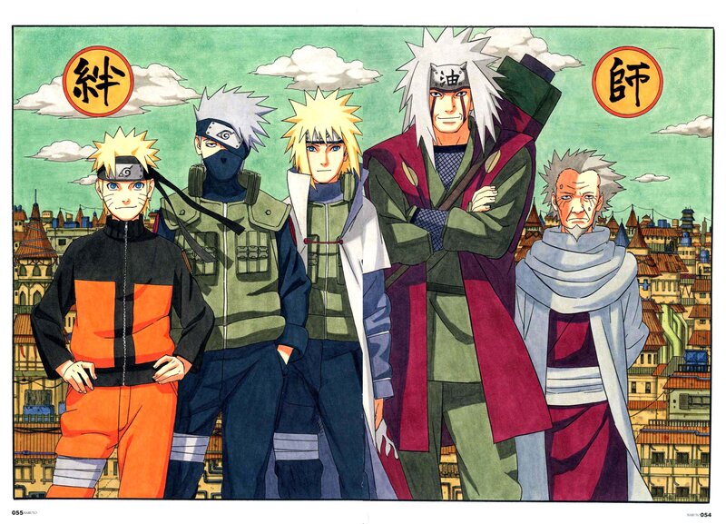 Naruto and his teachers