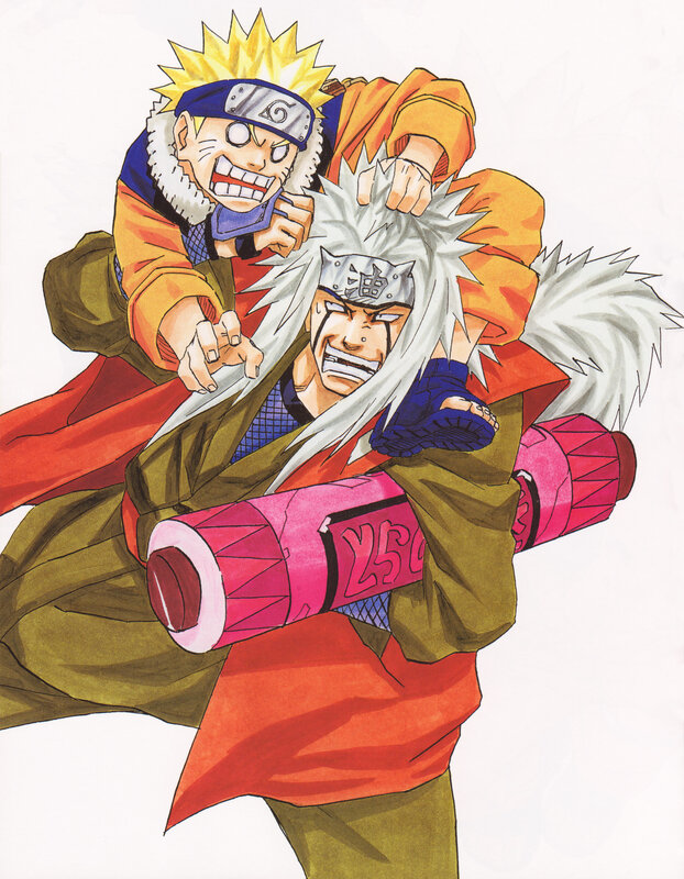 Naruto and Jiraiya — Orange