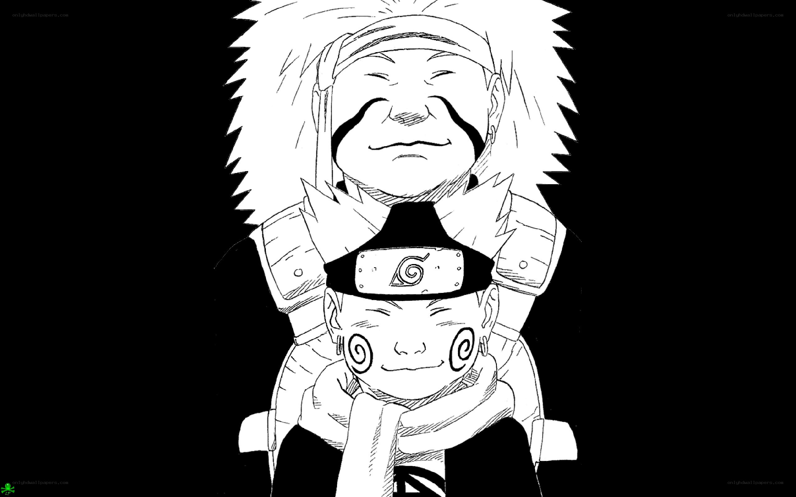 Naruto and Jiraiya portrait