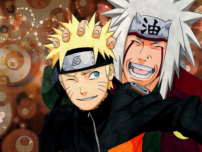 Naruto and Jiraiya together