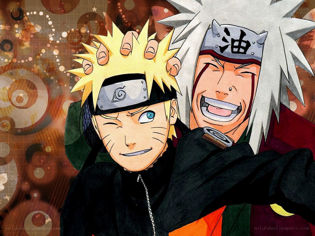 Naruto and Jiraiya together