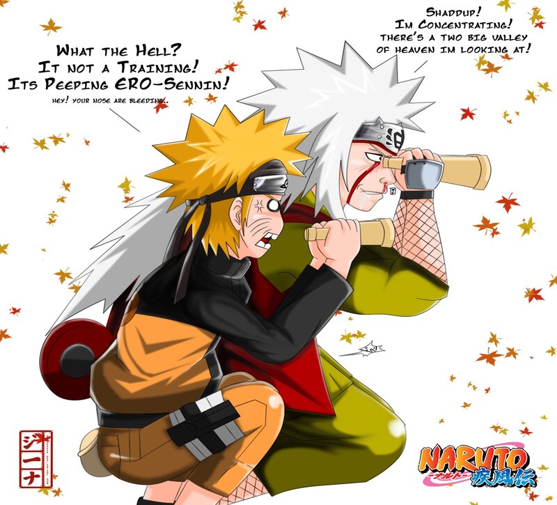 Naruto and Jiraiya — Yellow
