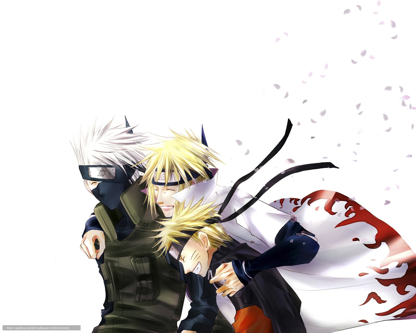 Naruto and Kakashi in action