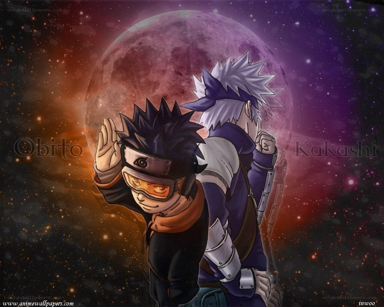 Naruto and Kakashi in space