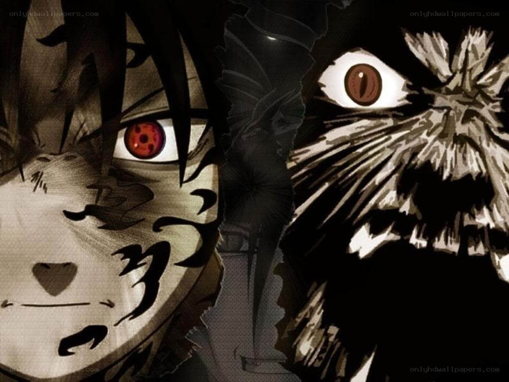 Naruto and Kurama close-up