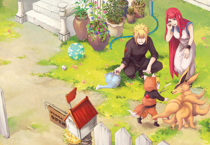 Naruto and Kurama — Green