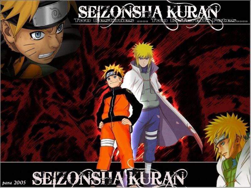 Naruto and Minato artwork