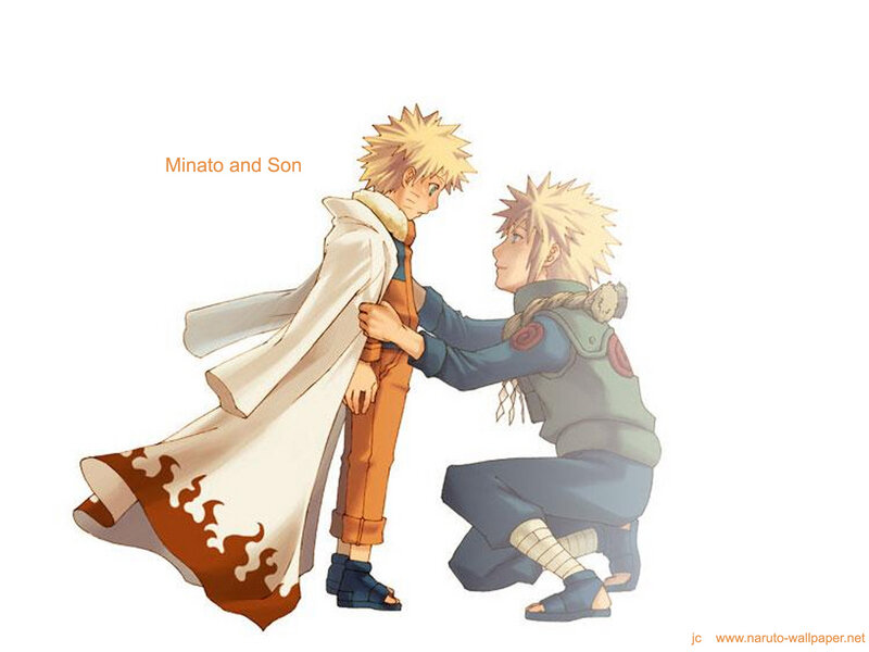 Naruto and Minato — White