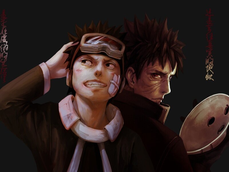 Naruto and Pain artwork