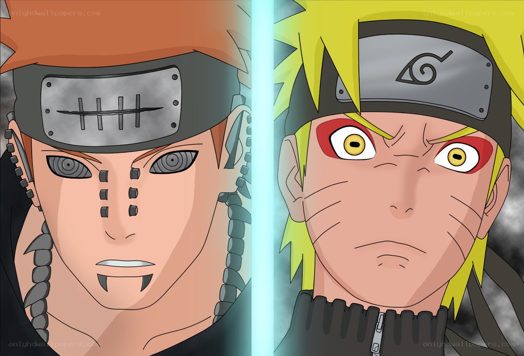 Naruto and Pain face-off