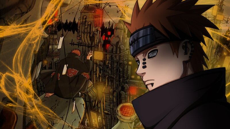 Naruto and Pain in battle