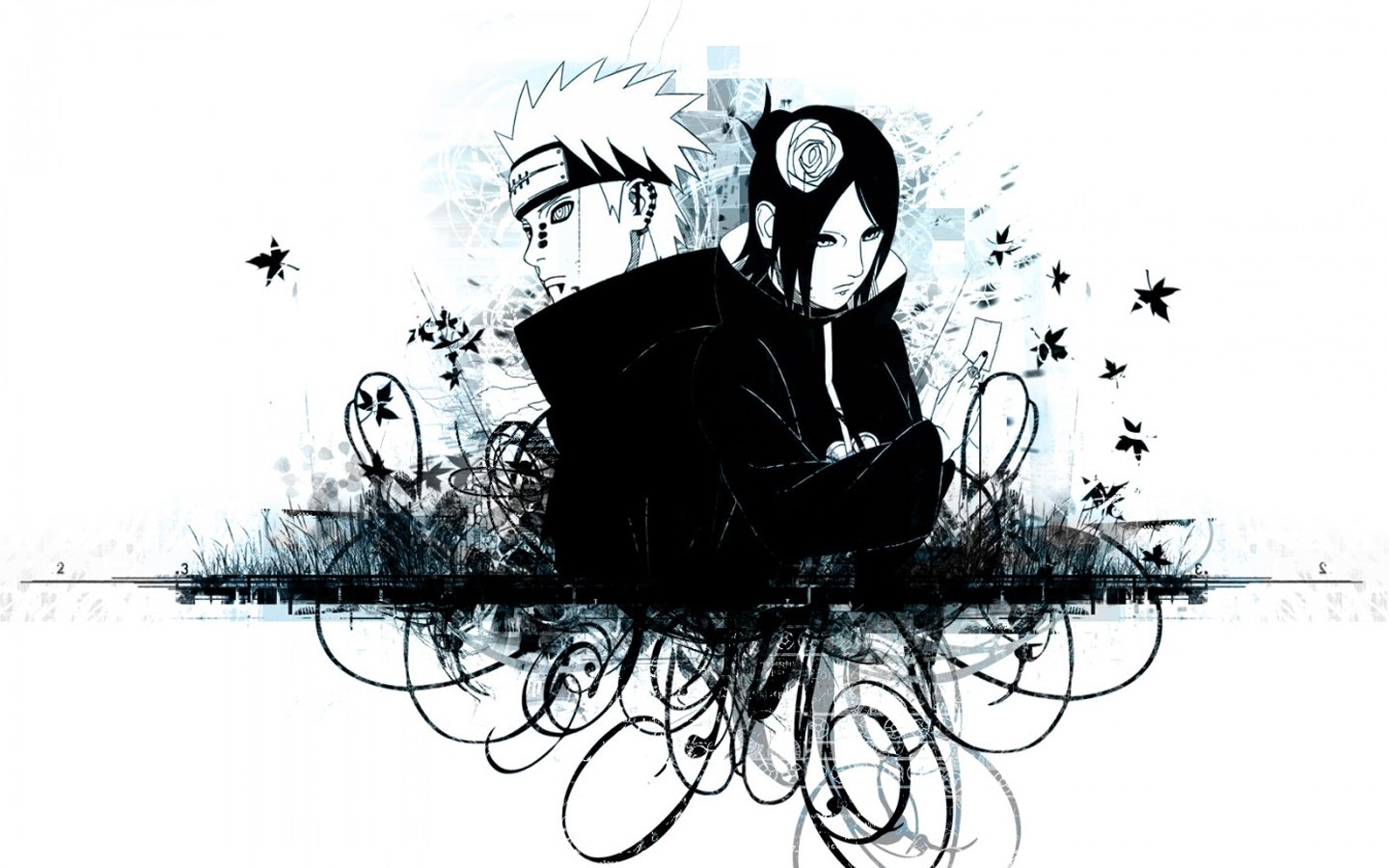Naruto and Sakura artwork