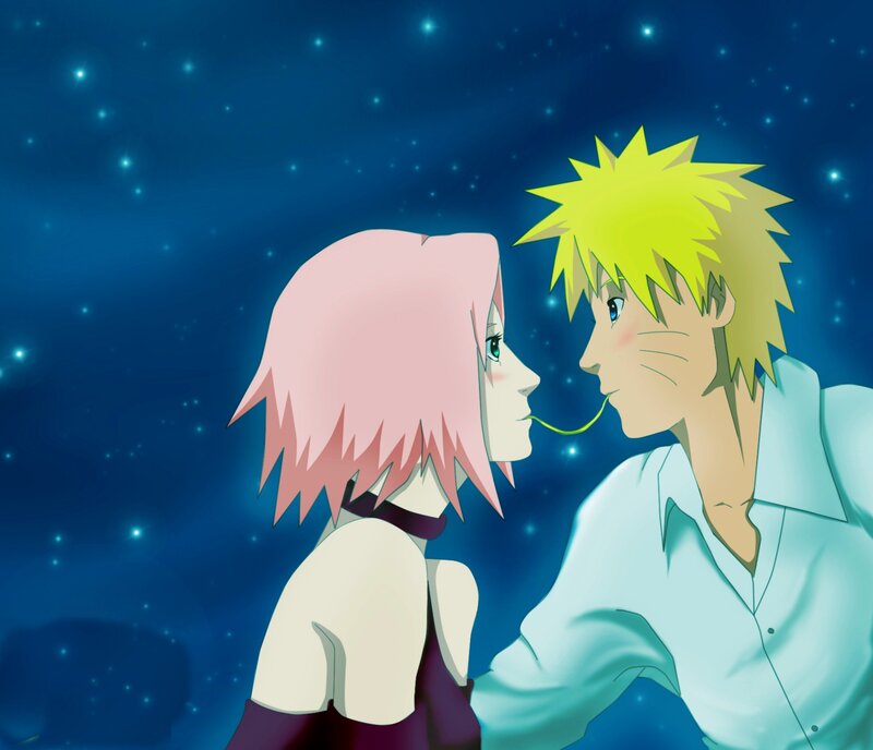 Naruto and Sakura — Blue