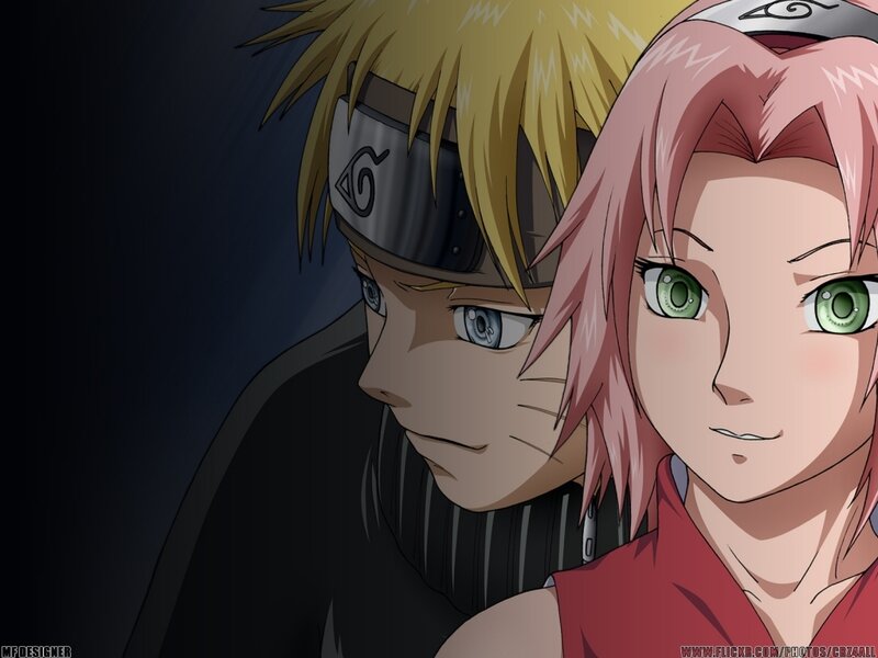 Naruto and Sakura close-up