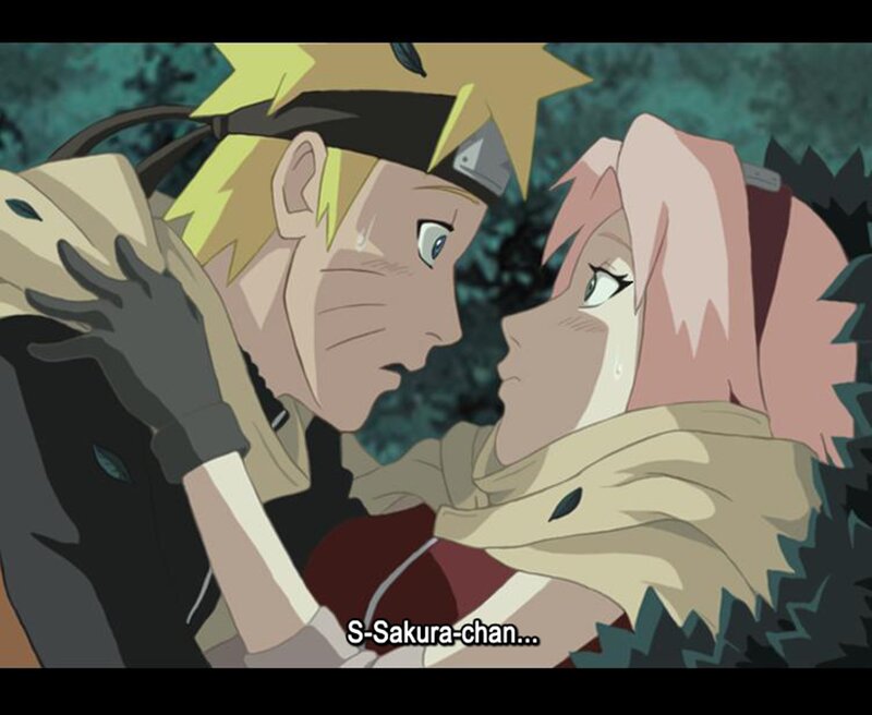Naruto and Sakura Embracing