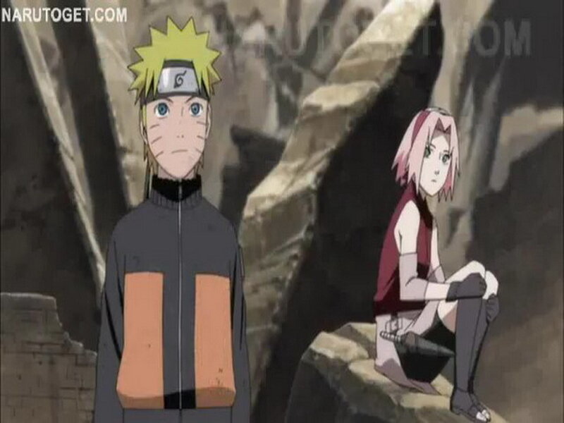 Naruto and Sakura in Cave — Orange