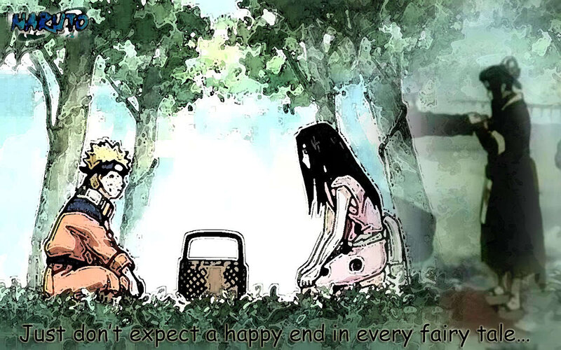 Naruto and Sakura in forest