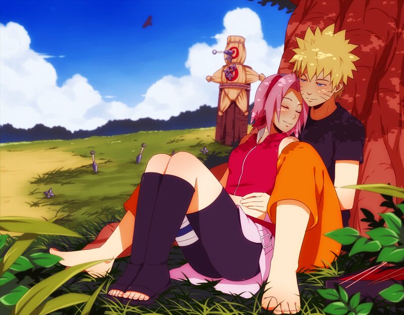 Naruto and Sakura Resting
