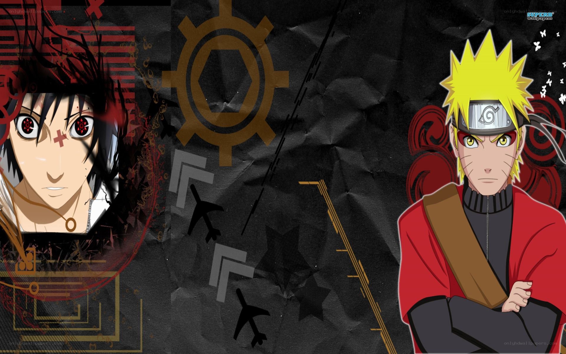 Naruto and Sasuke anime wallpaper
