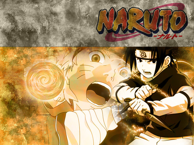 Naruto and Sasuke battle