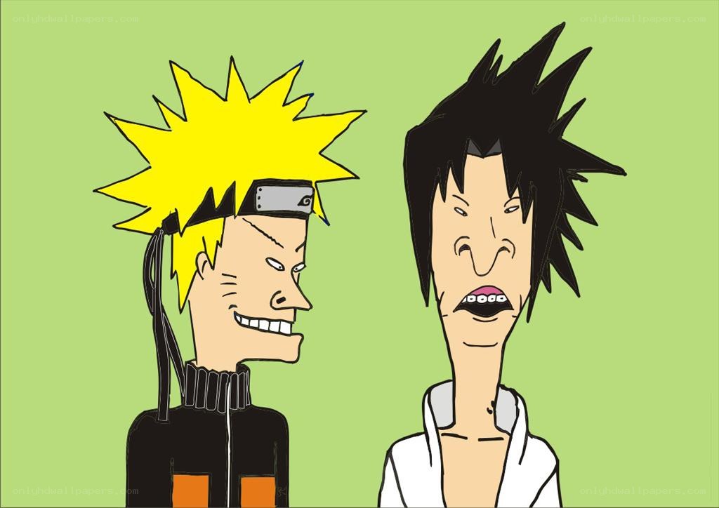Naruto and Sasuke cartoon