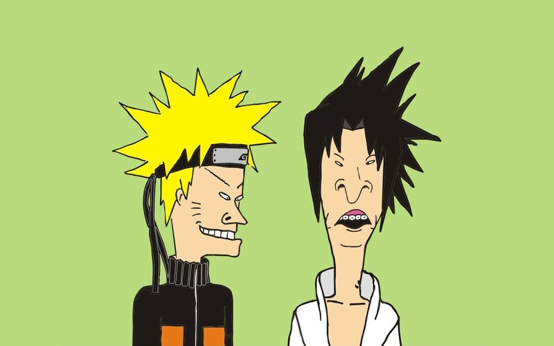 Naruto and Sasuke Characters — Green
