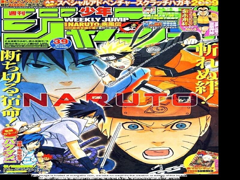 Naruto and Sasuke Characters — Orange, Dramatic, Manga